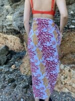 Cotton Pareo - Coral Red - Image 2