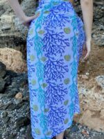 Cotton Pareo - Coral Blue