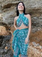 Cotton Pareo - Mini Aqua Pareo - Image 2