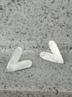 Silver Heart Studs - Image 2