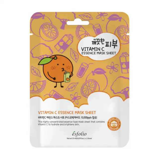 ESFOLIO Pure Skin Vitamin C Essence Mask Sheet