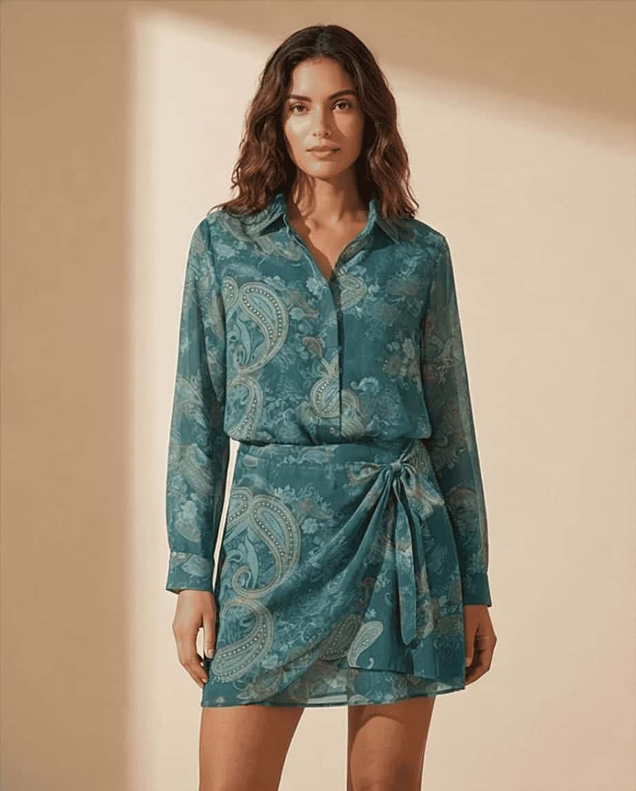 Aerial Paisley Set
