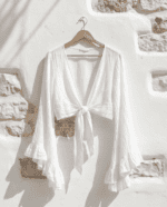 Ivory Tie Blouse - Image 2