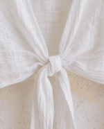 Ivory Tie Blouse - Image 4