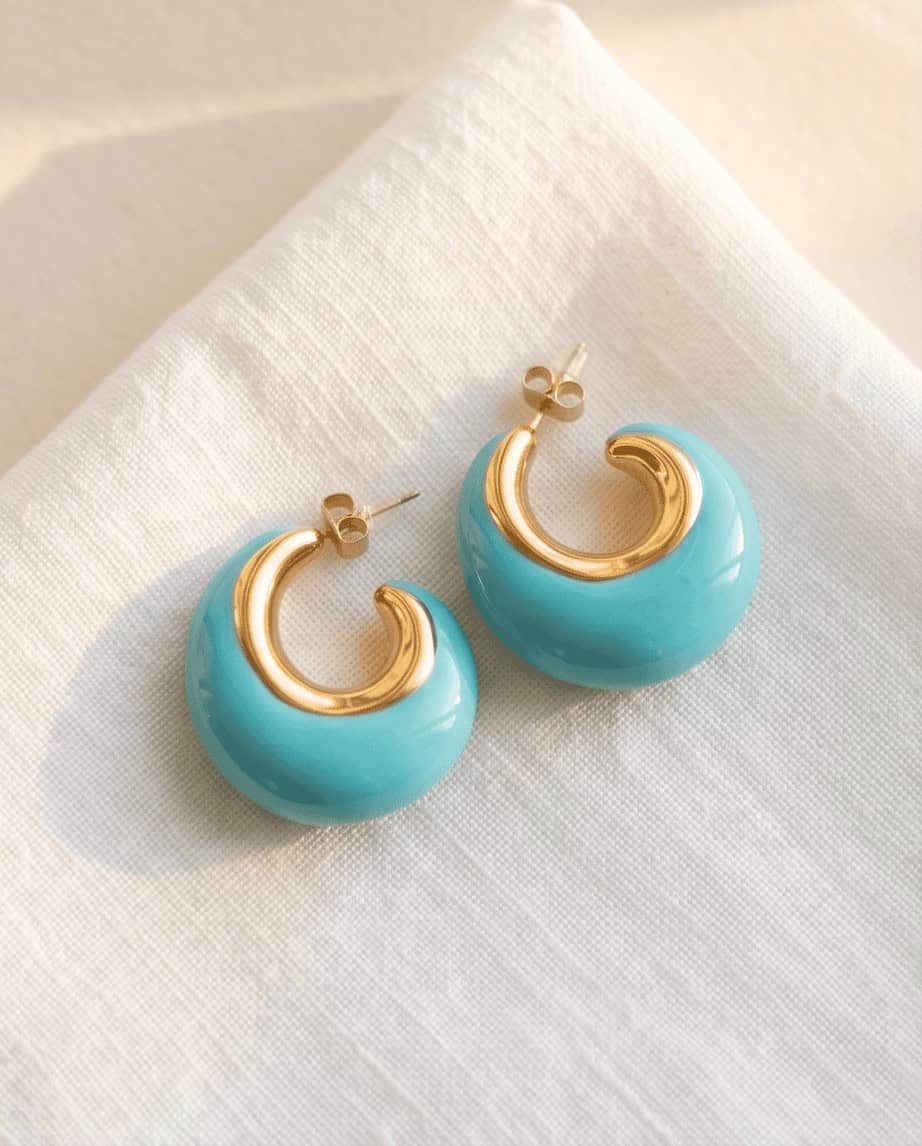 Ocean Glow Hoops