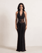 Midnight Lace Maxi Dress - Image 3