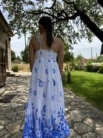 Flora Blue Maxi Dress