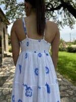 Flora Blue Maxi Dress - Image 3