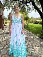Flora Green Maxi Dress